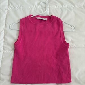 Zara women’s crop ribbed top